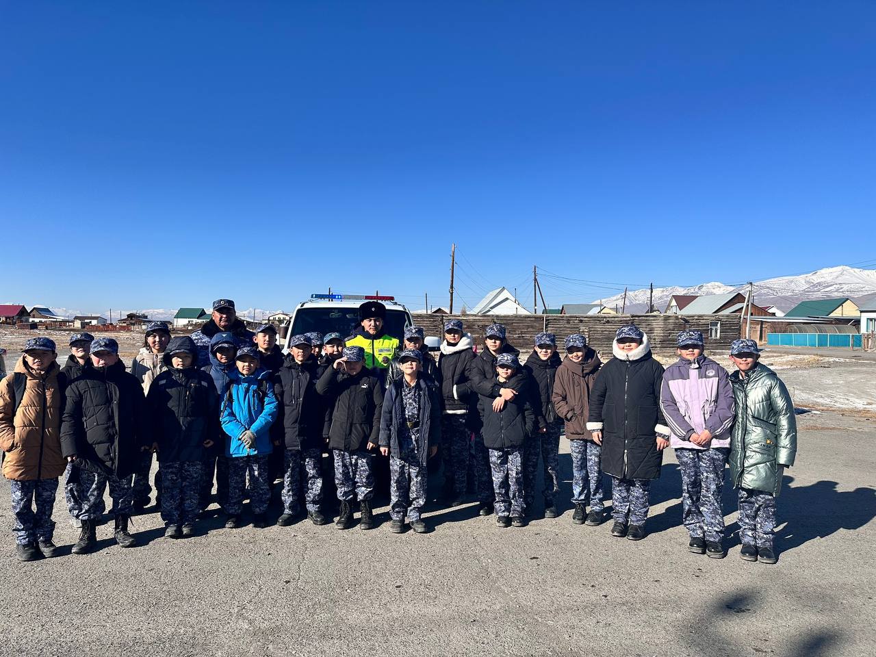 Кадеты Кош-Агачского района познакомились с работой ГИБДД