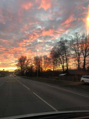 Огненный закат сегодня в Майме