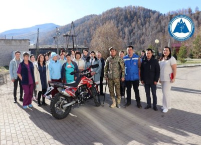 Сотрудники Шебалинской больницы отправили на передовую мотоцикл для участников специальной военной операции