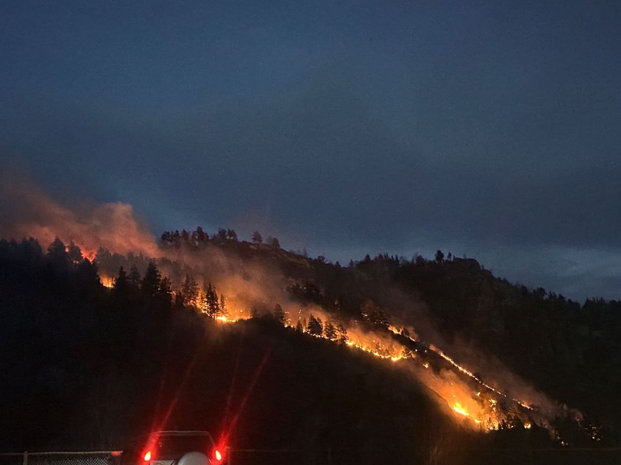 В урочище Узюк под Чемалом ликвидировали природный пожар