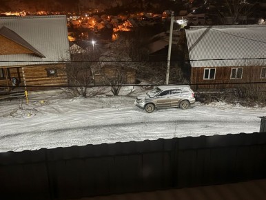 От подписчика. Вот так подчищена и подсыпана дорога в районе Заимки