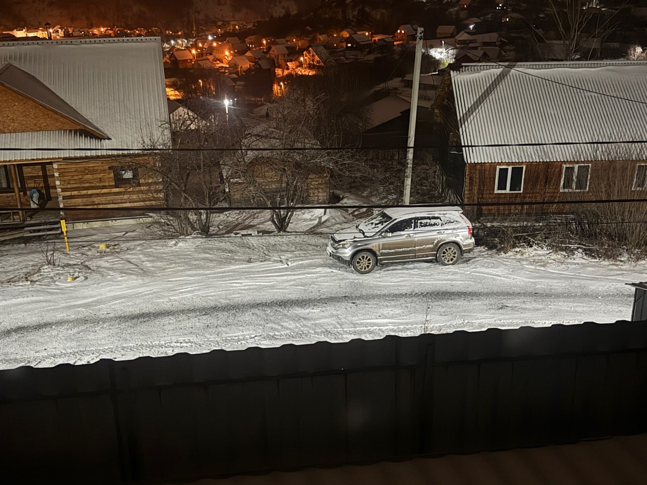 От подписчика. Вот так подчищена и подсыпана дорога в районе Заимки