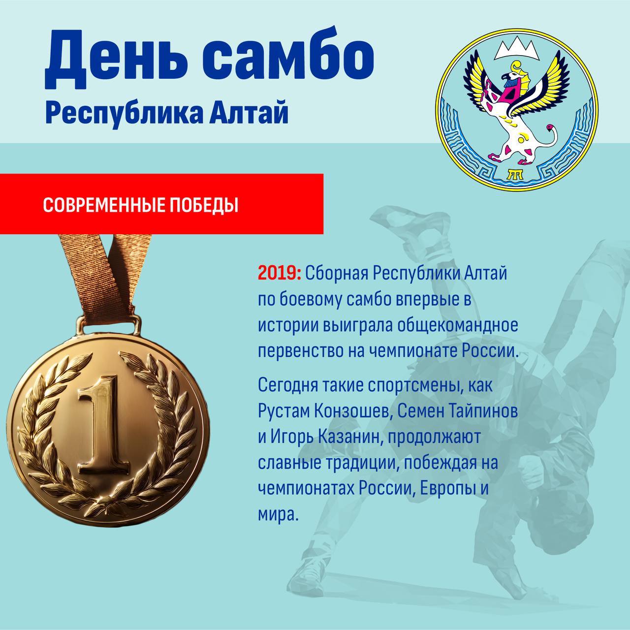 Александр Прокопьев: Поздравляю наших спортсменов и тренерский состав со Всероссийским днем самбо! Александр Прокопьев: Поздравляю наших спортсменов и тренерский состав со Всероссийским днем самбо!