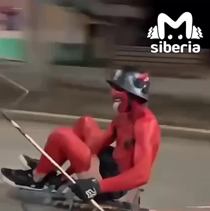 Чёрт на санях прокатился по улицам Горно-Алтайска