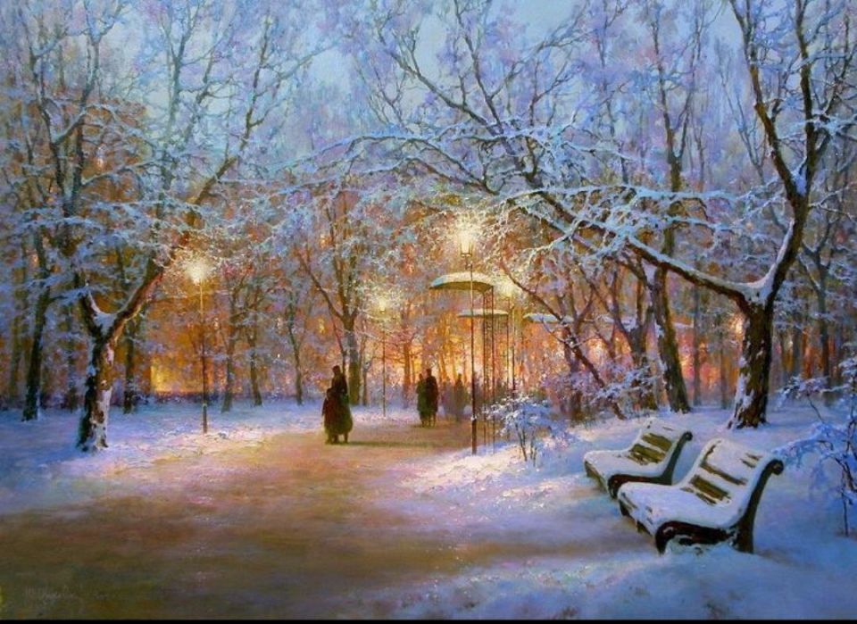 #поэтическоеутро. Зимний романс В моем саду справляет новоселье