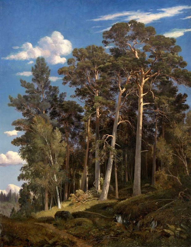 "Сосновый лес", 1866 Холст, масло