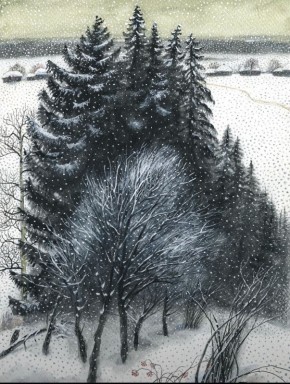 #поэтическоеутро. *"*. Тихо падают снежинки