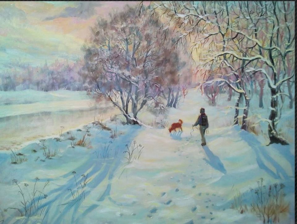 #поэтическоеутро. *** Скрип шагов вдоль улиц белых