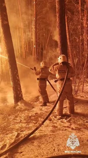 В Камлаке сгорело кафе «Лампа» на территории эко-отеля «Деревня Берендеевка»