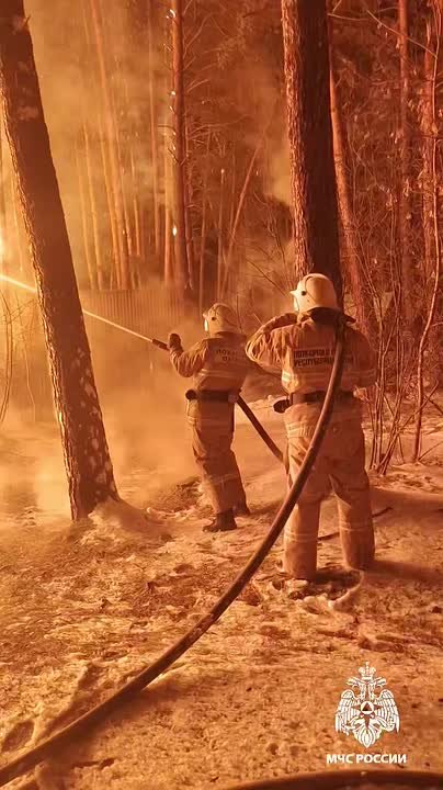 В Камлаке сгорело кафе «Лампа» на территории эко-отеля «Деревня Берендеевка»