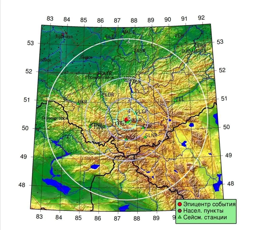 Вчера в 19:47 поступило сообщение о землетрясении - 4,5 магнитуды