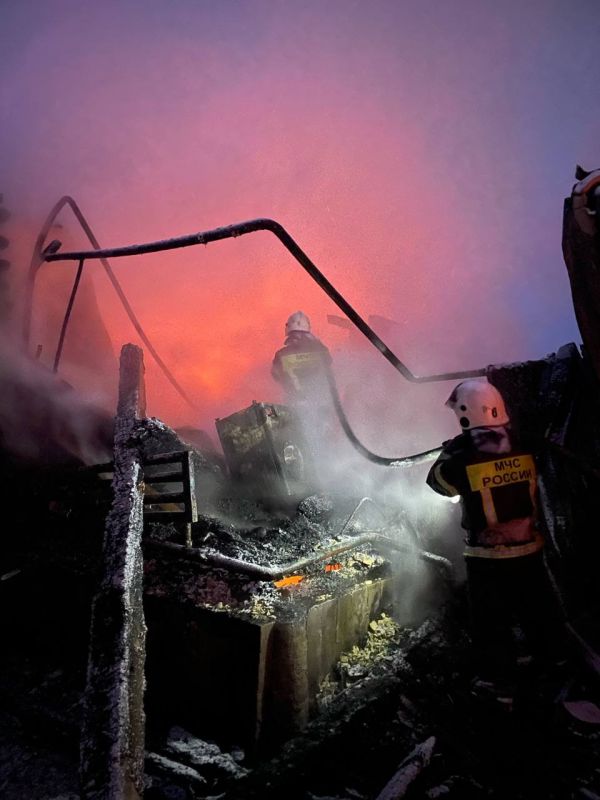 В селе Тулой Турочакского района произошел крупный пожар