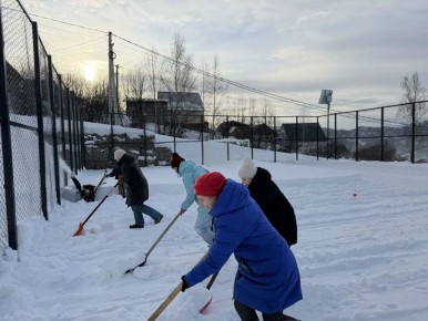 ТОС «Яблоневый сад» провел эту первую новогоднюю субботу активно