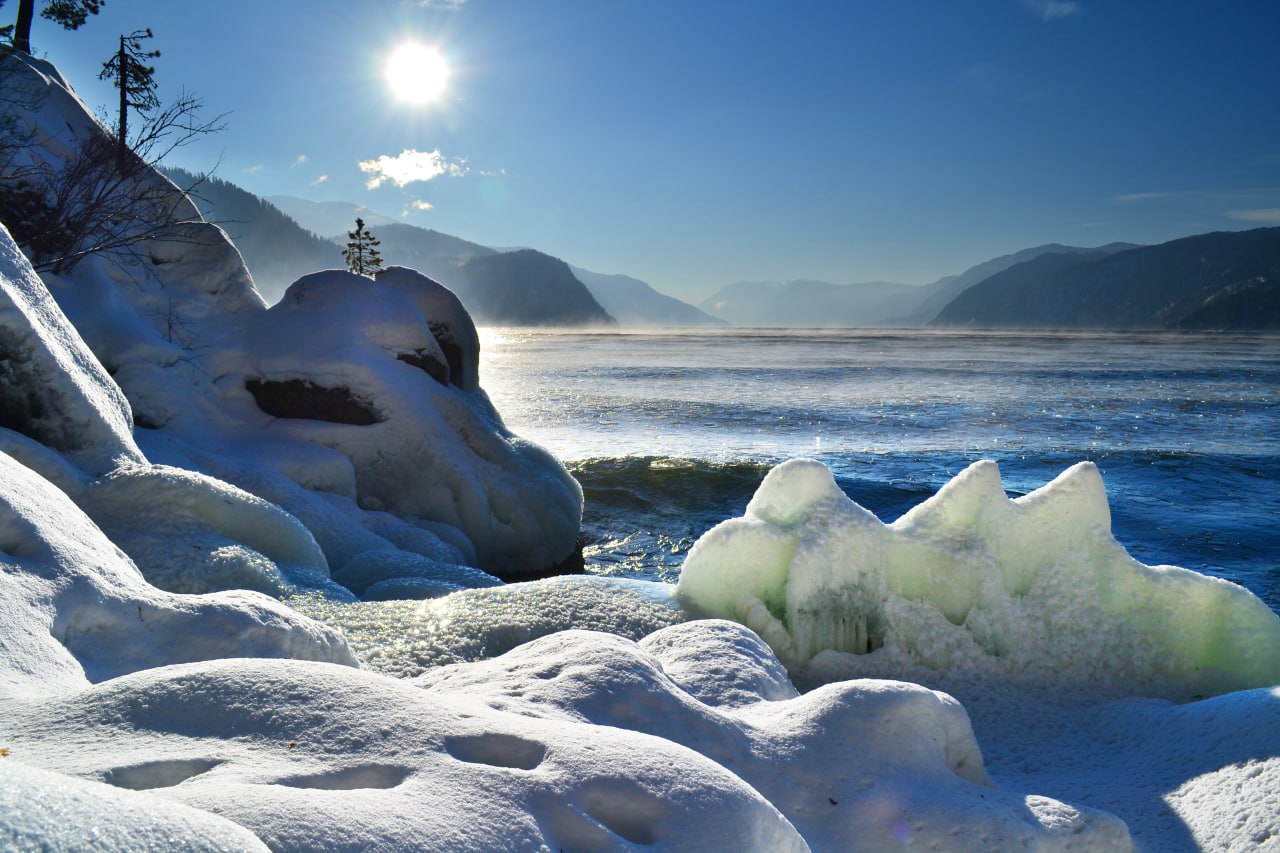 Ледяные красоты, Телецкое озеро