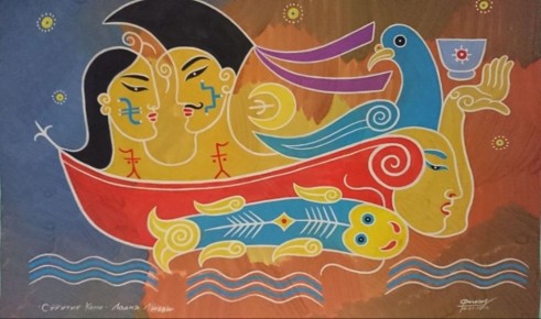 #поэтическоеутро. Тонкий-тонкий месяц