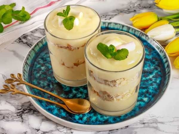 Десерт «Наполеон» в стакане