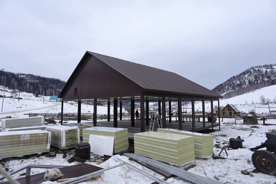 В Урлу-Аспаке строят модульный культурно-досуговый центр