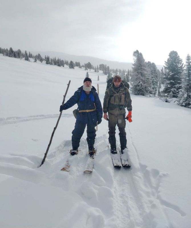 Зимние маршрутные учёты провели сотрудники Алтайского заповедника на Белинском участке