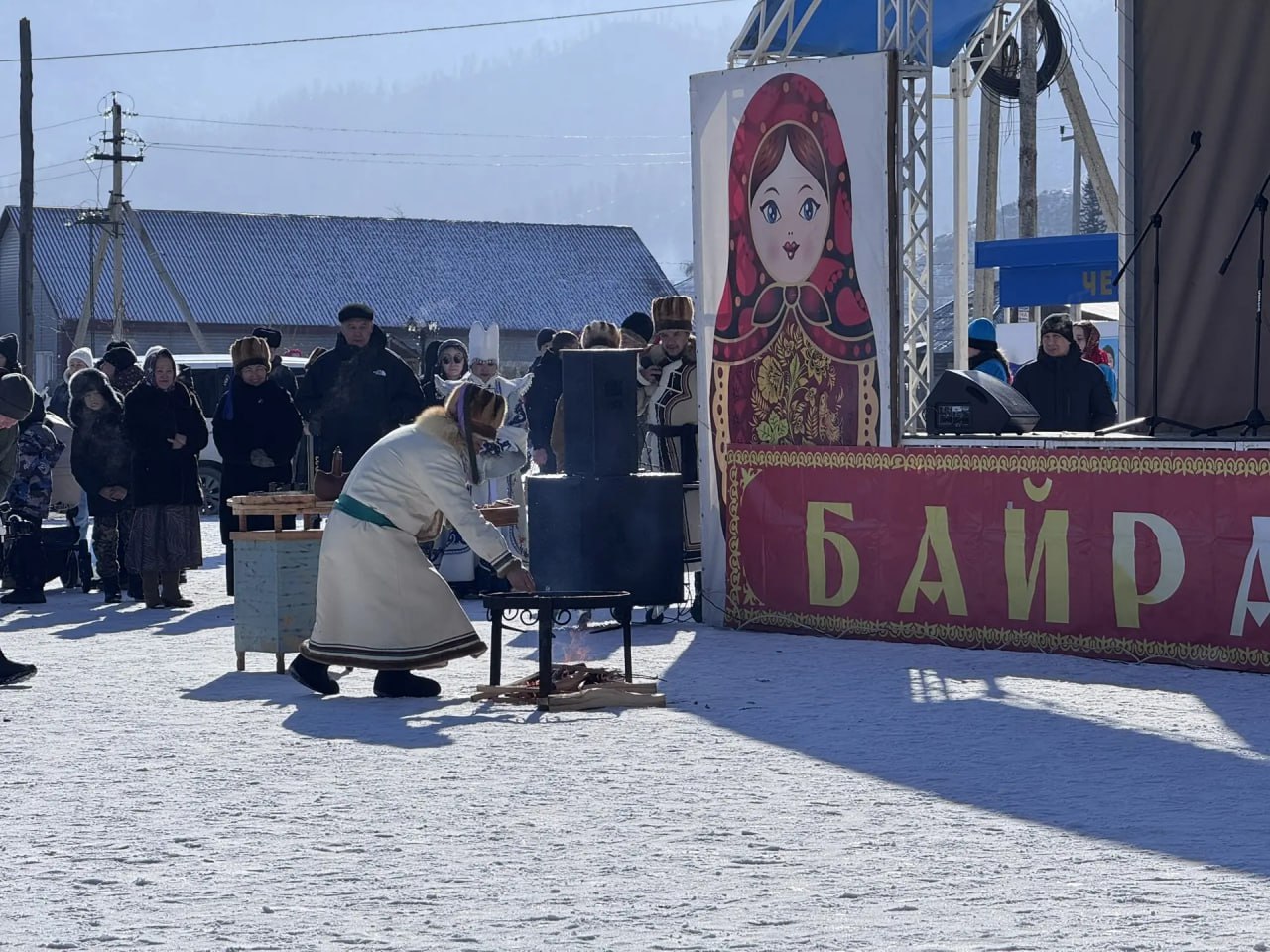 Вот так Чага-Байрам встретили в Онгудайском районе Вот так Чага-Байрам встретили в Онгудайском районе