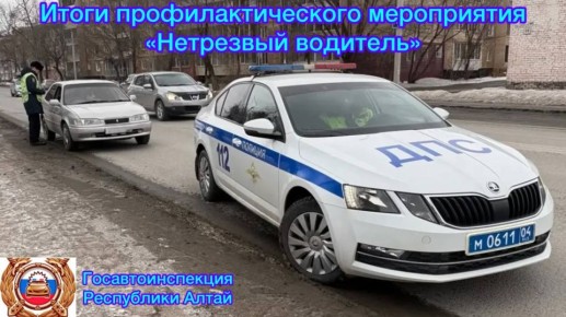 Госавтоинспекция подвела итоги специального мероприятия «Нетрезвый водитель»