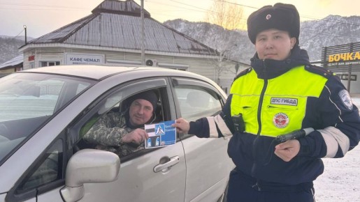 В Чемальском районе прошла профилактическая акция «Пропусти пешехода!»