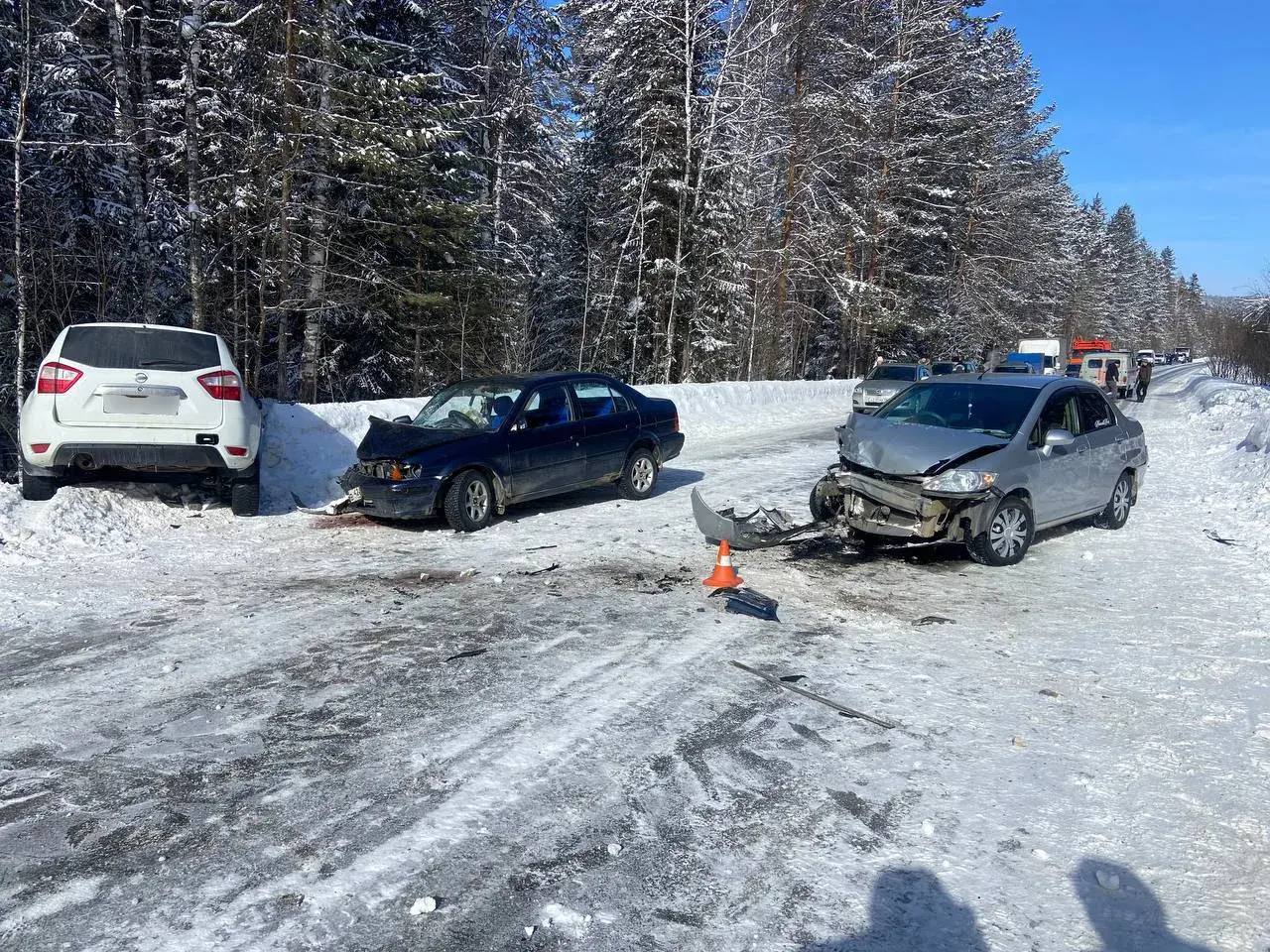 ДТП с участием трёх авто в Турочакском районе