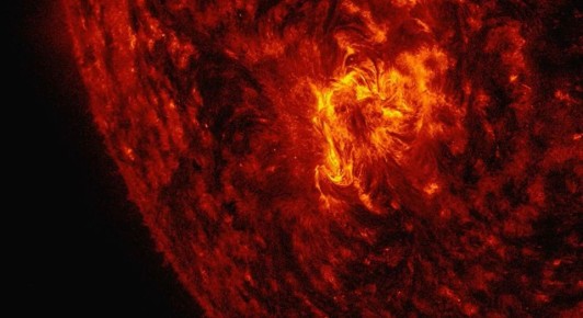 Мощнейшая вспышка на Солнце