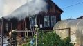 Пожар в Горно-Алтайске. В 17:08 поступило сообщение о пожаре на улице Улалашинской