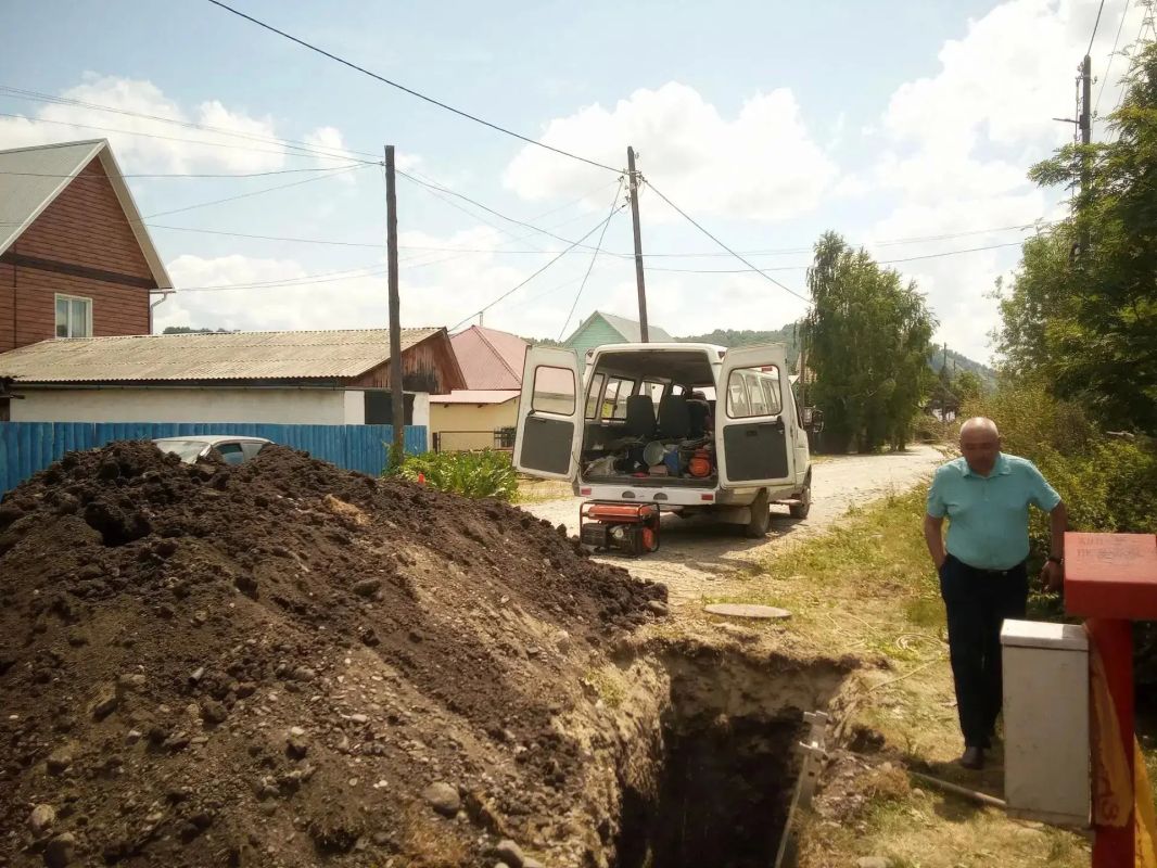 Завершен капитальный ремонт водопроводных сетей в Майме Завершен капитальный ремонт водопроводных сетей в Майме